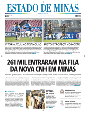 Cover of Estado de Minas (Brazil)