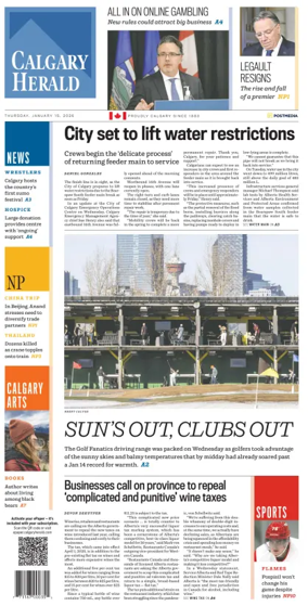 Cover of Calgary Herald