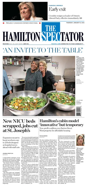Cover of The Hamilton Spectator