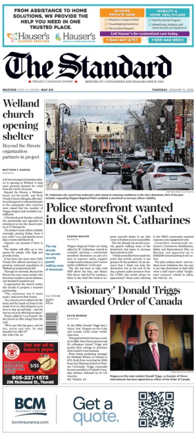 Cover of The Standard (St. Catharines)