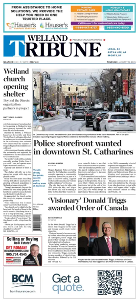 Cover of The Welland Tribune