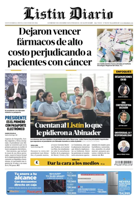 Cover of Listin Diario