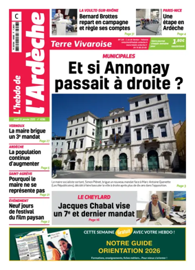 Cover of L'Hebdo de l'Ardeche – edition centre