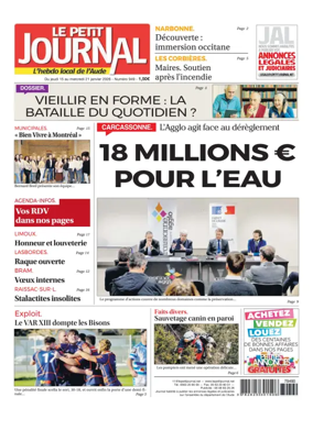 Cover of Le Petit Journal - L'hebdo local de l'Aude