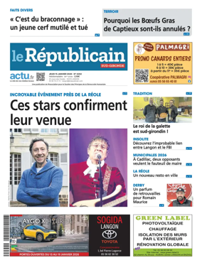 Cover of Le Republicain (Sud-Gironde)