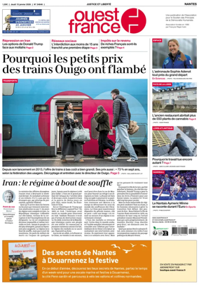 Cover of Ouest France (Nantes)