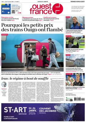 Cover of Ouest-France (Rennes Nord-Ouest)