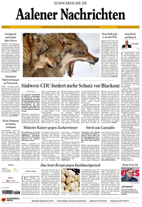 Cover of Aalener Nachrichten