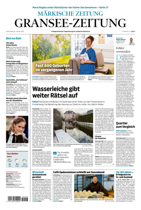 Cover of Gransee-Zeitung