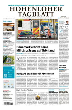 Cover of Hohenloher Tagblatt