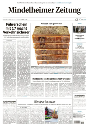 Cover of Mindelheimer Zeitung