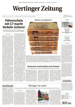 Cover of Wertinger Zeitung