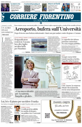 Cover of Corriere Fiorentino
