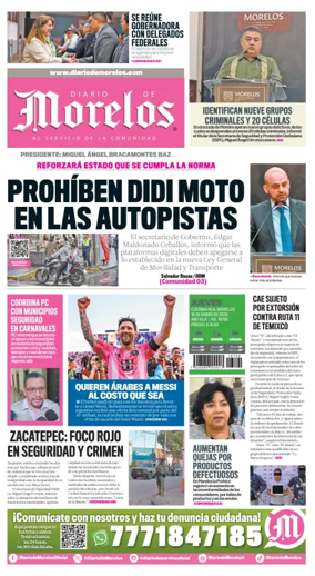 Cover of Diario de Morelos
