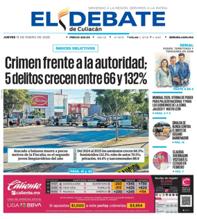 Cover of El Debate de Culiacan