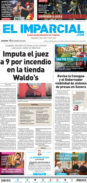 Cover of El Imparcial