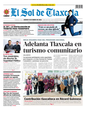 Cover of El Sol de Tlaxcala