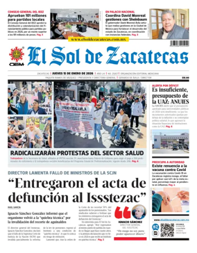 Cover of El Sol de Zacatecas