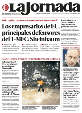 Cover of La Jornada