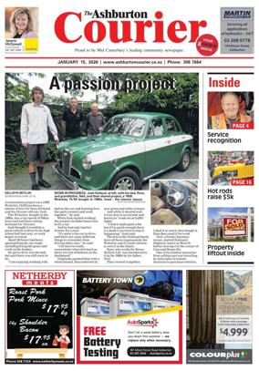 Cover of Ashburton Courier