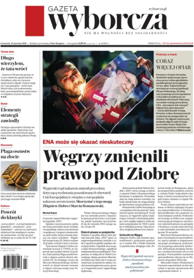 Cover of Gazeta Wyborcza