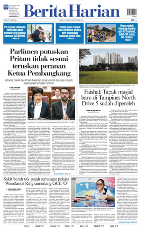 Cover of Berita Harian
