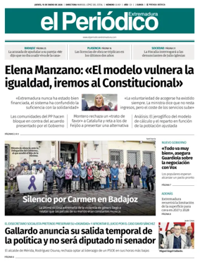Cover of El Periodico Extremadura