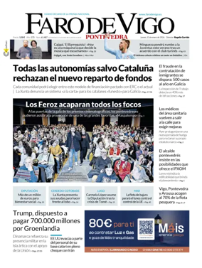 Cover of Faro de Vigo (Pontevedra)