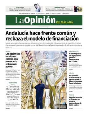 Cover of La Opinion de Malaga