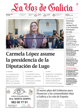 Cover of La Voz de Galicia (Monforte)