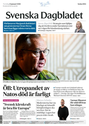 Cover of Svenska Dagbladet