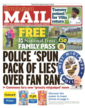 Cover of Birmingham Mail