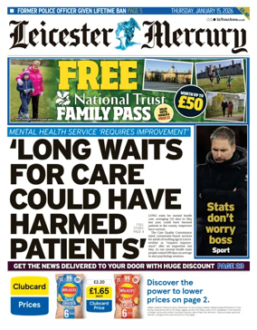 Cover of Leicester Mercury
