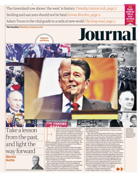 Cover of The Guardian e-paper Journal