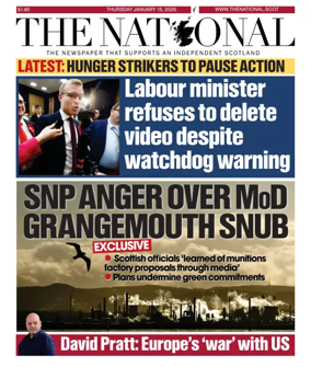 Cover of The National (Scotland)
