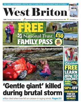 Cover of West Briton (Falmouth Penryn Helston The Lizard)