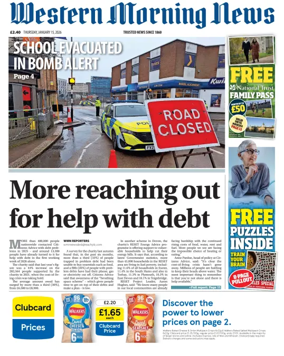 Cover of Western Morning News