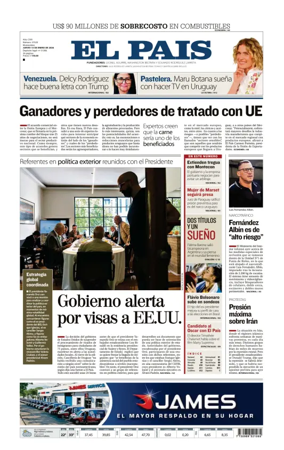 Cover of El Pais (Uruguay)