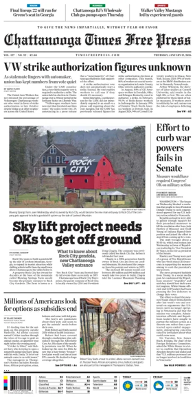 Cover of Chattanooga Times Free Press