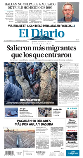Cover of El Diario de El Paso