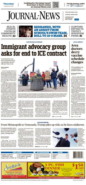 Cover of Hamilton Journal News