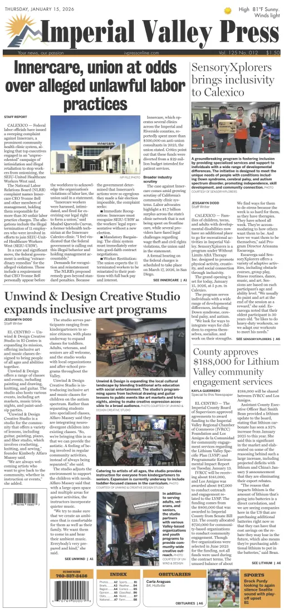 Cover of Imperial Valley Press