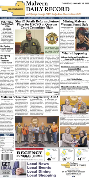 Cover of Malvern Daily Record