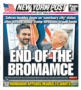 Cover of New York Post