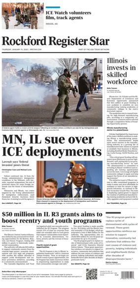 Cover of Rockford Register Star