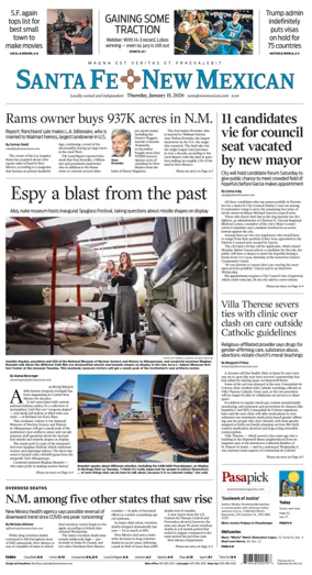 Cover of Santa Fe New Mexican