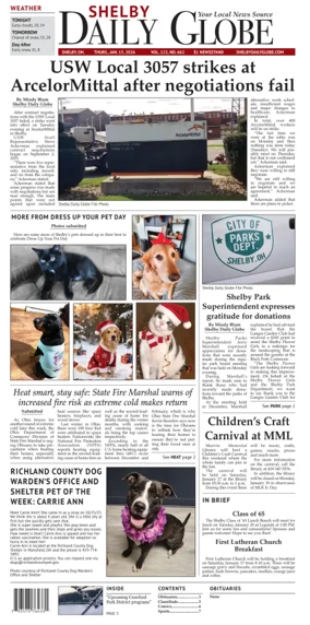 Cover of Shelby Daily Globe