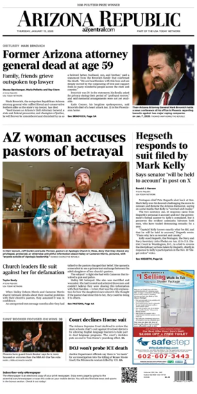 Cover of The Arizona Republic