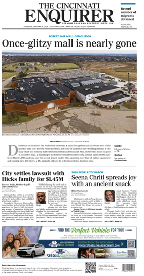 Cover of The Cincinnati Enquirer