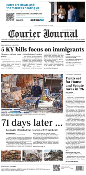 Cover of The Courier-Journal (Louisville)